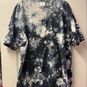 Black and White Tie-Dye Men's Shirt